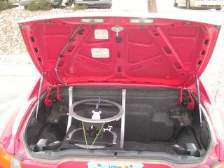 Scope in trunk of a Honda Del Sol