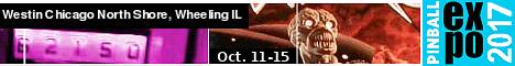 Pinball Expo 2017--Oct. 11-15, 2017