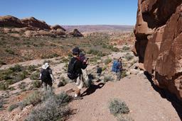 Checking out the moab rim petroglyphs [sat apr 23 09:30:36 mdt 2022]