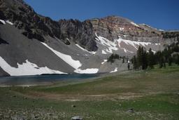 The upper lake and the summit [sat jul 3 11:26:05 mdt 2021]