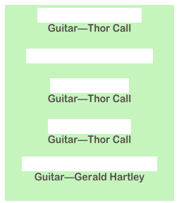 Prizm Edit 1.mp3
Guitar—Thor Call

KR-SkyScraper.mp3

Level15.mp3
Guitar—Thor Call

Unreal 2.mp3
Guitar—Thor Call

Gerald2 (techno).mp3
Guitar—Gerald Hartley

