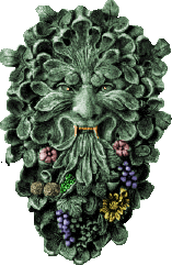 Green Man carving