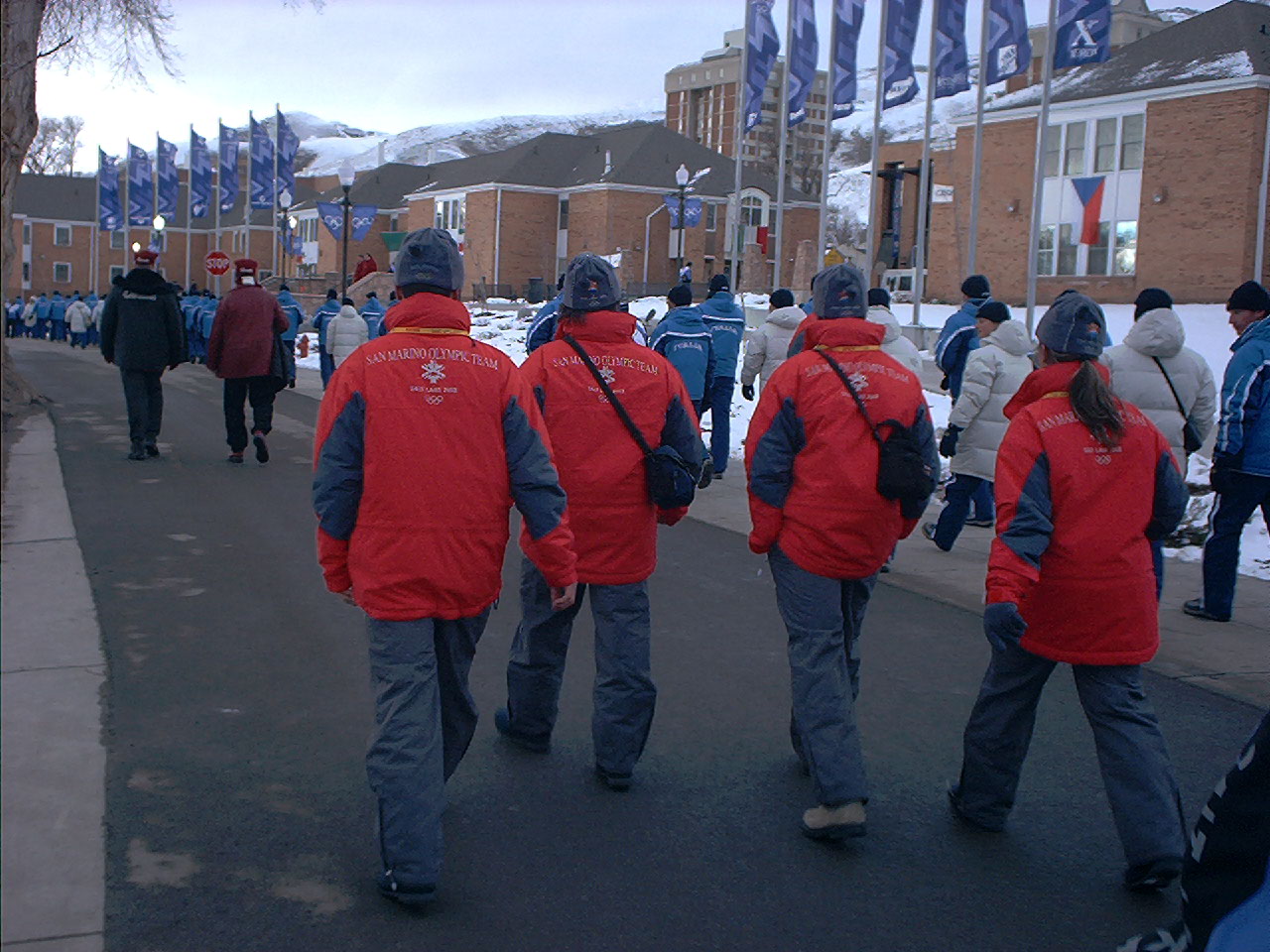 The entire San Marino Olympic Team in one snapshot