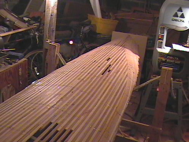 The raw deck before the holes are cut