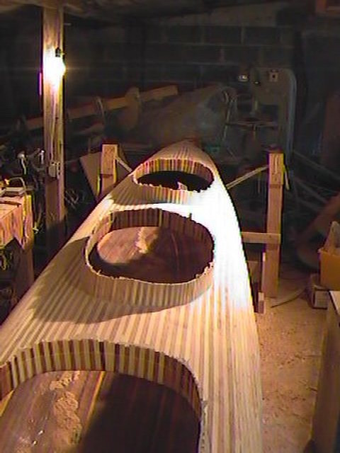 The sanded deck