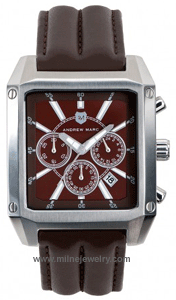 CG-A11302TP Andrew Marc Club Patrol I Vintage Inspired Chronograph Watch. Copyright Milne Jewelry