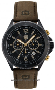 CG-A11405TP Andrew Marc Terrain I Suave Leather Strap Watch. Copyright Milne Jewelry