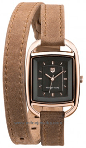 CG-AM30013 Andrew Marc Club Tessy II Simply Elegant Double Wrap Watch. Copyright Milne Jewelry