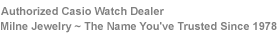 Authorized Casio Watch Dealer