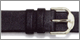 Gent Genuine Flat Calf Leather Watch Strap Replacement Watchband. Hand finished genuine leather; water resistant lining; reinforced stress points; sealed edge construction. Packaged with a pair of stainless steel spring bars and includes both white and yellow nickel free buckles. Stuller Watchbands. Copyright milnejewelry.com