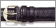 Gents Textured Genuine Calf Leather Watch Strap Replacement Watchband. Hand finished genuine leather; padded; top stitching; water resistant lining; reinforced stress points; sealed edge construction. Stuller Replacement Watchbands. Copyright milnejewelry.com.