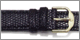 Gents Genuine Lizard Watch Strap Replacement Watchband. Hand finished genuine leather; padded; top stitching; water resistant lining; reinforced stress points; sealed edge construction. Packaged with a pair of stainless steel spring bars and includes both white and yellow nickel free buckles. Available in regular, short and long lengths. Stuller Watchbands. Copyright milnejewelry.com