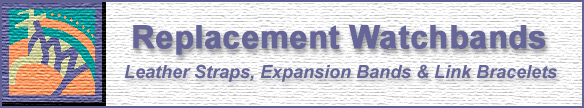 Replacement Watchbands. Genuine Leather Watch Straps. Stainless Steel Expansion Bands and Link Bracelets. Stuller Watchbands.