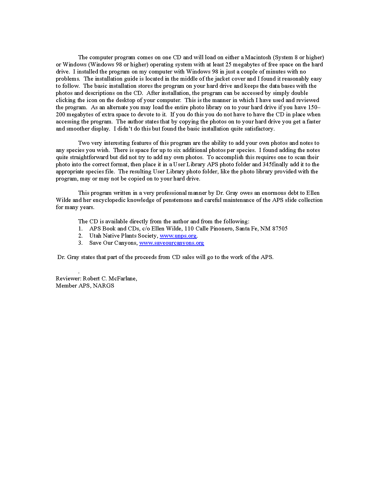 Penstemon CD review - page 2