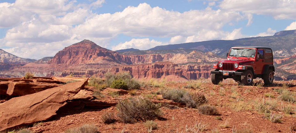 Jeeps in Capitol Reef