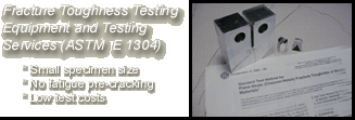 Fracture Toughness Testing and Testing Services