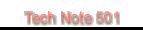 Tech Note 501