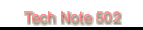 Tech Note 502