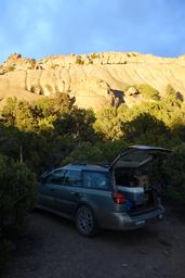 Mike's car, below the elephant's back in sunset pink [fri may 26 20:39:41 mdt 2017]