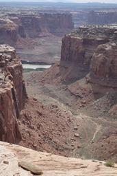 Two mile canyon, looking down to the green river in labyrinth canyon [sun apr 29 10:44:38 mdt 2018]
