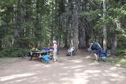 At camp on the gold basin road with beth, scott and stephen [fri jul 6 17:26:07 mdt 2018]