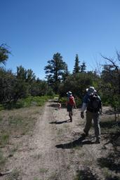Toby, beth and stanley on the trail [sat jul 6 10:52:22 mdt 2019]