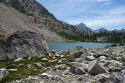 An unnamed lake at the top of the north fork of baron creek [sat jul 4 12:37:16 mdt 2015]