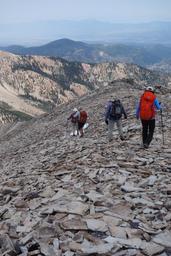 Descending braden's trail from the summit [sun jul 2 13:30:39 mdt 2017]