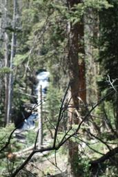 My only photo of the upper falls is out of focus [mon jul 3 11:49:20 mdt 2017]