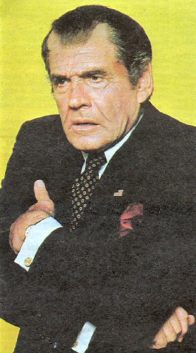 Gene Barry playing Nixon in Watergate - The Musical