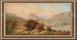 Hudson River Landscape with Figures and Sheep