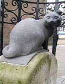 Statue of Dick Whittington's Cat on Highgate Hill