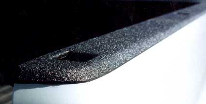 notice the rail edges are smooth - wire tape