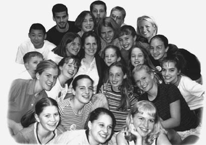 Some Advance String Institute kids during 1998 Institute (27957 bytes)