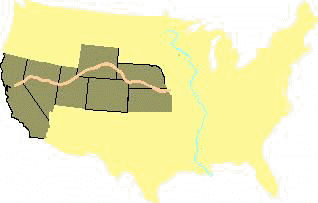 Pony Express Trail Map