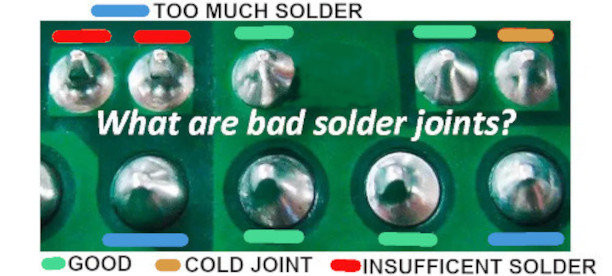 bad solder A