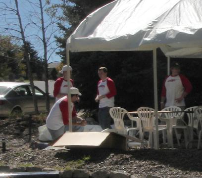 set up tents