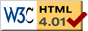 Valid HTML 4.01 Icon