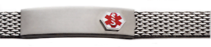 Doc Tock Emergency Medical Identification Bracelet for Men. Copyright Milne Jewelry