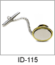 IDHQ Two-Tone Engravable Tie Tack. Copyright Milne Jewelry