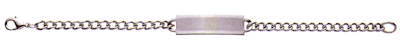 Speidel ID Bracelet IDHQ Classic Childs Stainless Steel Ion Gold Identification Bracelet. Copyright milnejewelry.com