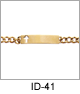 IDHQ Mens Engraveable ID Identification Bracelets. IDHQ Mens Stainless Steel Cross ID Bracelet. Stainless steel construction identification bracelet; polished engraveable plaque with cut out cross; lobster claw clasp; 8.5 inch length. Copyright milnejewelry.com