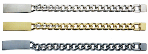 IDHQ Mens Engraveable ID Identification Bracelets. IDHQ Mens Stainless Steel Heavy Curb Chain ID Bracelet. Copyright milnejewelry.com