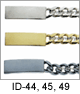 IDHQ Mens Engraveable ID Identification Bracelets. IDHQ Mens Stainless Steel Heavy Curb Chain ID Bracelet. Stainless steel construction classic identification bracelet; polished engraveable plaque; heavy curb chain; secure clasp; 8.5 inch length. Copyright milnejewelry.com