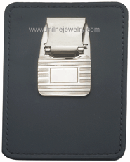 IDHQ Men's Accessories Leather Card Case with Engraveable Money Clip. Copyright milnejewelry.com