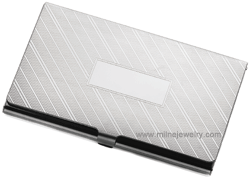 IDHQ Men's Jewelry Accessories Engraveable Ion Gold Stainless Steel Business Card Case. Copyright milnejewelry.com
