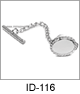 IDHQ Men's Jewelry Accessories Engraveable Stainless Steel Tie Tack. Oval brush finish solid stainless steel construction tie tack with twist edging; solid link chain for security; engraveable. Copyright milnejewelry.com