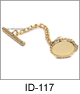 IDHQ Men's Jewelry Accessories Engraveable Stainless Steel Tie Tack. Oval brush finish solid stainless steel construction tie tack with twist edging; solid link chain for security; engraveable. Copyright milnejewelry.com