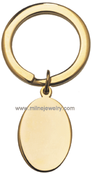 IDHQ Men's Jewelry Accessories Stainless Steel Engraveable Key Ring. Copyright milnejewelry.com