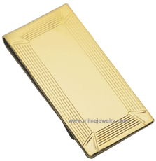IDHQ Men's Jewelry Accessories Stainless Steel or Ion Gold Engraveable Money Clip. Copyright milnejewelry.com
